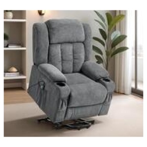 Ayra Electric Recliner Armchair With 2 Charging Ports Grey 1 Seater