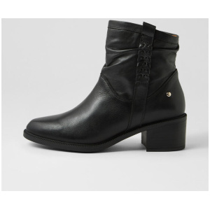 Bacarot 91 Black Leather Ankle Boots