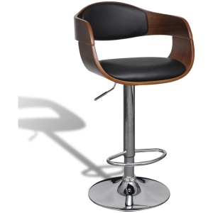 Bar Stool Artificial Leather Height Adjustable