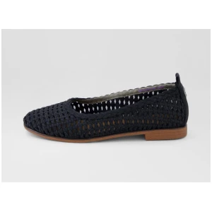 Bardot Black Microsuede Flat Shoes