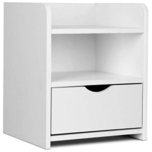 Bedside Table Drawer White