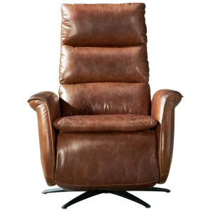Belden Electric Recliner Leather Armchair, Vintage Whiskey