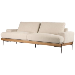 Belman 3 Seater Fabric Sofa, Light Grey