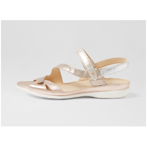 Belta W Metallic Multi Leather Sandals
