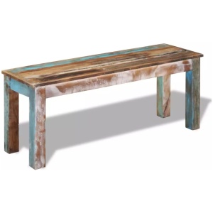 Bench Solid Reclaimed Wood 110 x 35 x 45 Cm