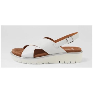Bilbao 16 White Leather Sandals