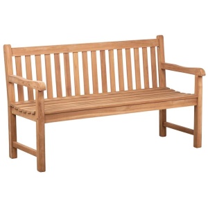Binta 150cm Teak Bench, Natural Sanded