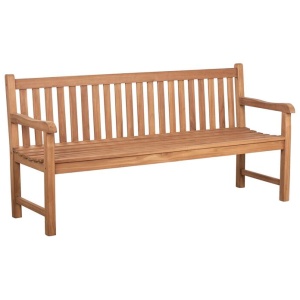 Binta 180cm Teak Bench, Natural Sanded