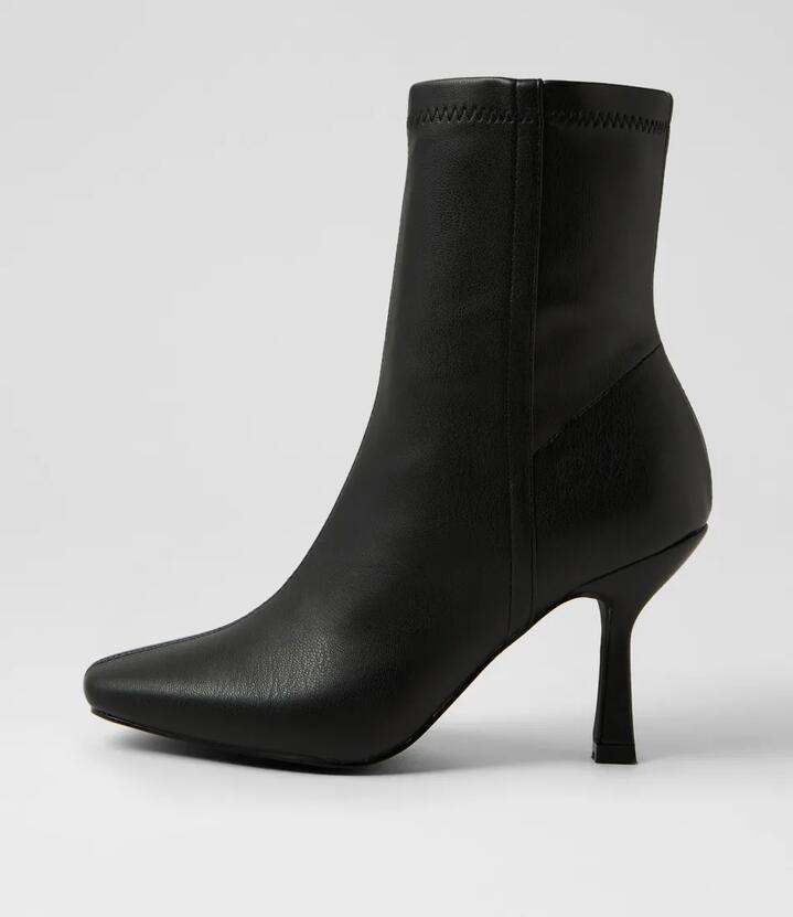 Birdy Black Stretch Ankle Boots