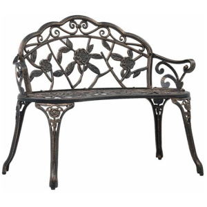 Bistro Bench 100Cm Bronze Cast Aluminium