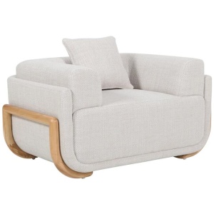 Block Armchair - Beige Linen by Interior Secrets - AfterPay Available
