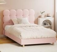 Bluford King Single Bed Frame Pink