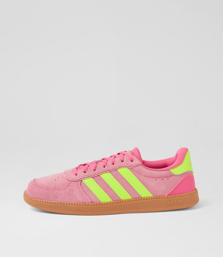 Breaknet Sleek W Pulse Magenta Lucid Lemon Pink Fabric Sneakers