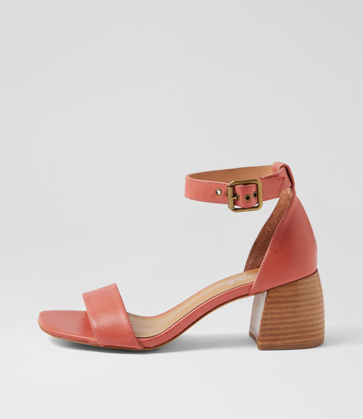 Breem Orange Natural Leather Sandals