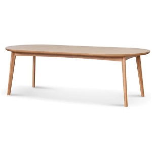 Brendon 2.4m Dining Table - Natural Oak by Interior Secrets - AfterPay Available