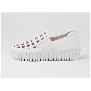 Brickie White Leather Sneakers