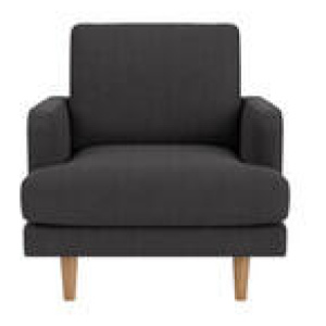 Brighton Armchair Black 1 Seater