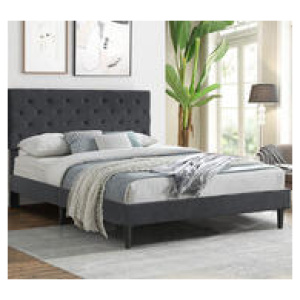 Caet Queen Bed Frame Grey