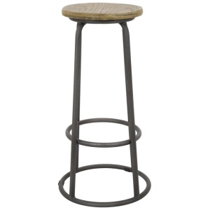 Cagney Recycled Elm Natural Bar Stool