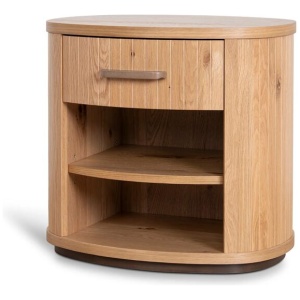 Cambrio Bedside Table - Knotty Oak by Interior Secrets - AfterPay Available