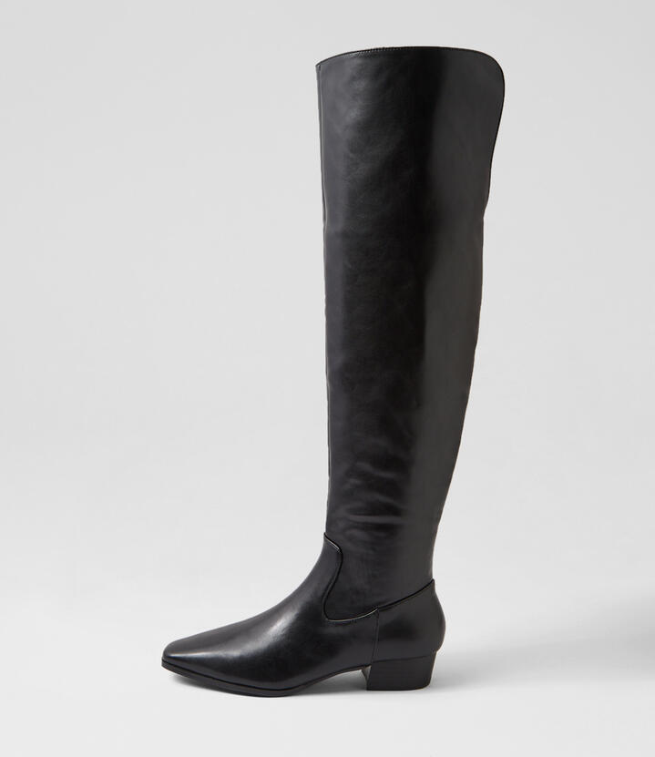 Camden Black Knee High Boots