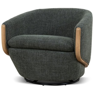 Camden Swivel Armchair - Moss Green by Interior Secrets - AfterPay Available