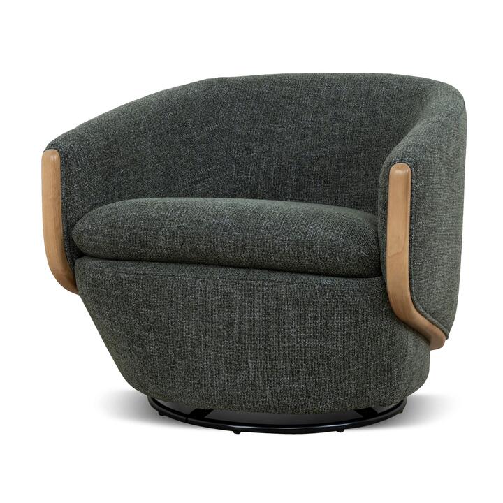 Camden Swivel Armchair - Moss Green by Interior Secrets - AfterPay Available