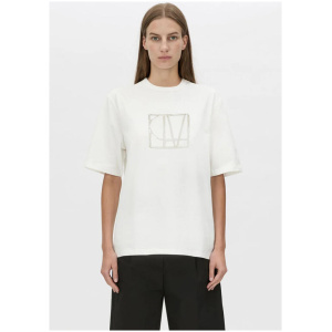 Camilla And Marc Patina Monogram Tee Soft White