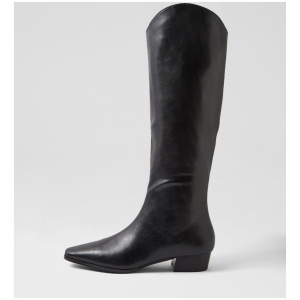 Canterbury Black Knee High Boots
