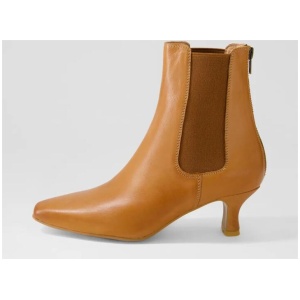 Capeyas Tan Leather Ankle Boots