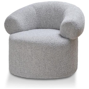 Caradoc Armchair - Light Grey Boucle by Interior Secrets - AfterPay Available
