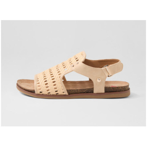 Cartos Natural Beige Fabric Sandals