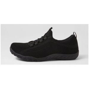 Charter Black Knit Sneakers