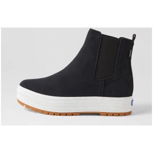 Chelsea Lug Black Suede Boots