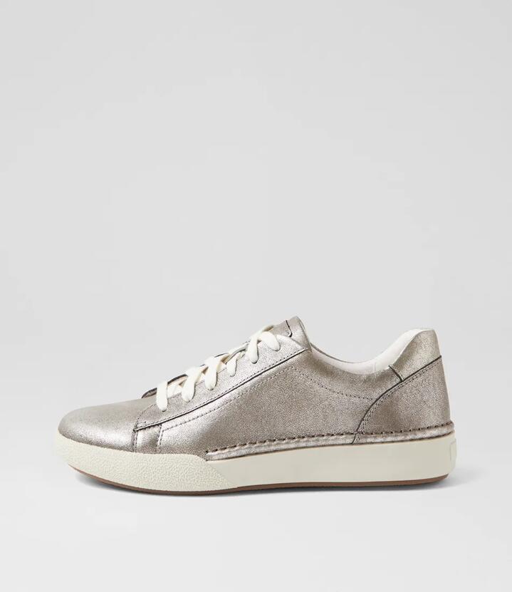 Claire 1 Platin Leather Sneakers