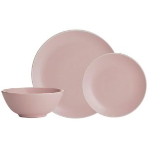 Classic Collection Stoneware 12 Piece Dinner Set Size 28X28.5X21cm in Grey by Mason Cash