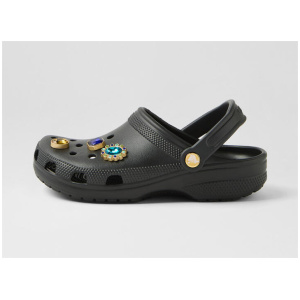 Classic Jewel Black Croslite Flat Shoes