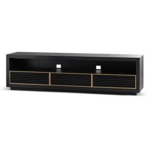 Claude 2m TV Entertainment Unit - Textured Espresso Black by Interior Secrets - AfterPay Available