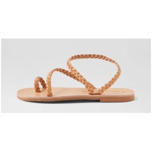 Clio Tan Leather Sandals