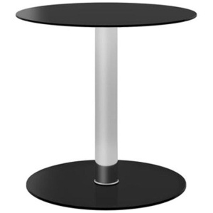 Coffee Table Black 40 Cm Tempered Glass