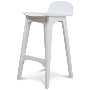 Connor 65cm Bar Stool - Full White by Interior Secrets - AfterPay Available
