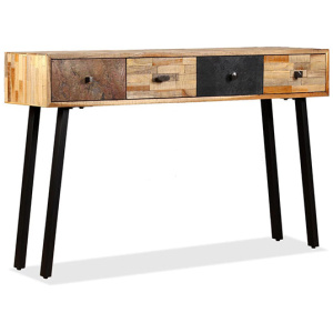 Console Table 120 X 30 X 76 Cm Solid Reclaimed Teak