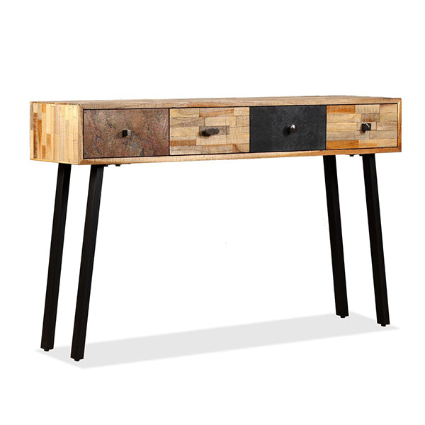 Console Table 120 X 30 X 76 Cm Solid Reclaimed Teak