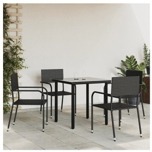 Console Table Black 100X35X76.5 Cm Engineered Wood