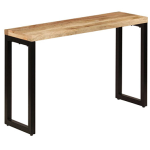 Console Table Solid Mango Wood And Steel