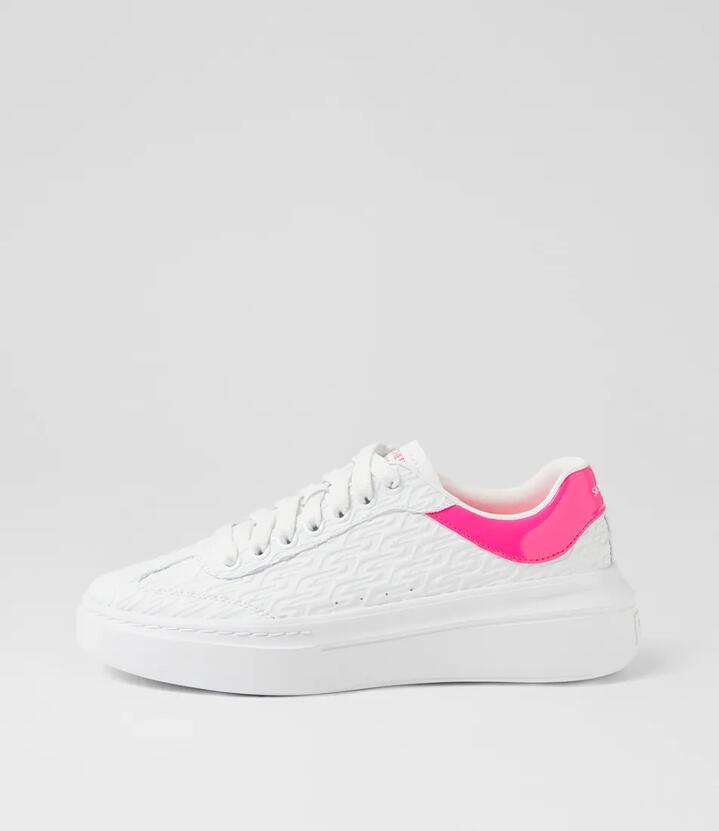 Cordova Classic Repeat Business White Hot Pink Sneakers
