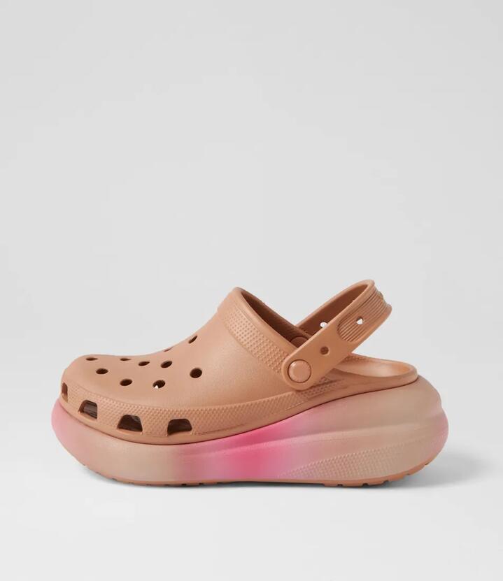 Crush Dip Clog W Cork Multi Croslite Flat Shoes