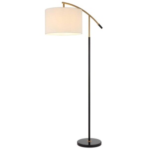 Cruz Floor Lamp, Black, Ivory