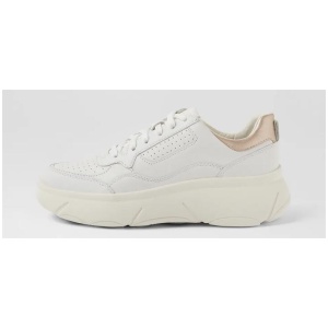 D Nebula 2 X B White Leather Sneakers