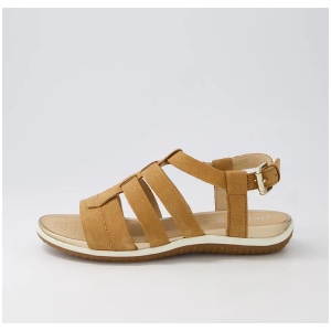 D S.Vega D Cognac Nubuck Sandals